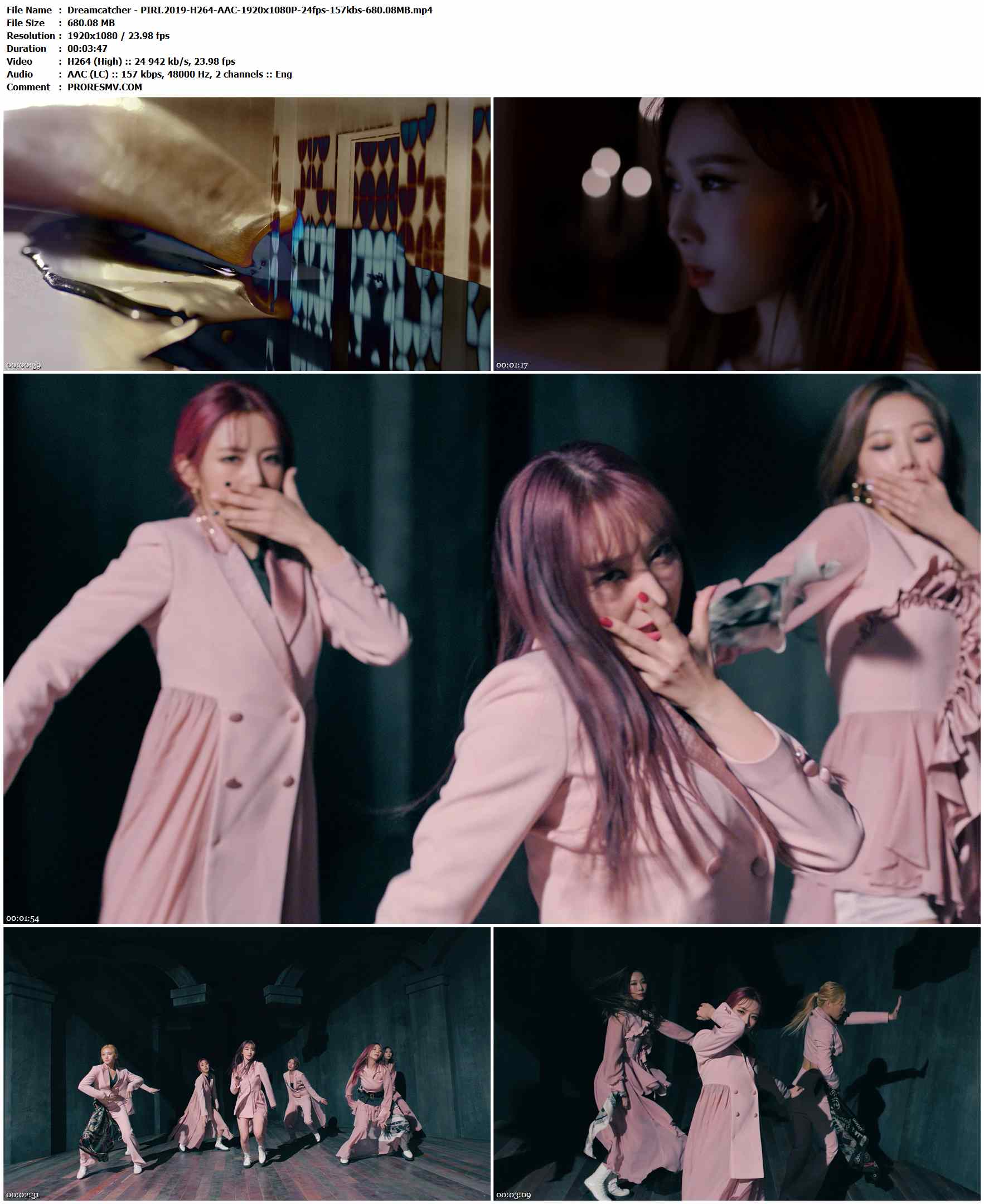 Dreamcatcher - PIRI.2019-H264-AAC-1920x1080P-24fps-157kbs-680.08MB官方MV_高清MV